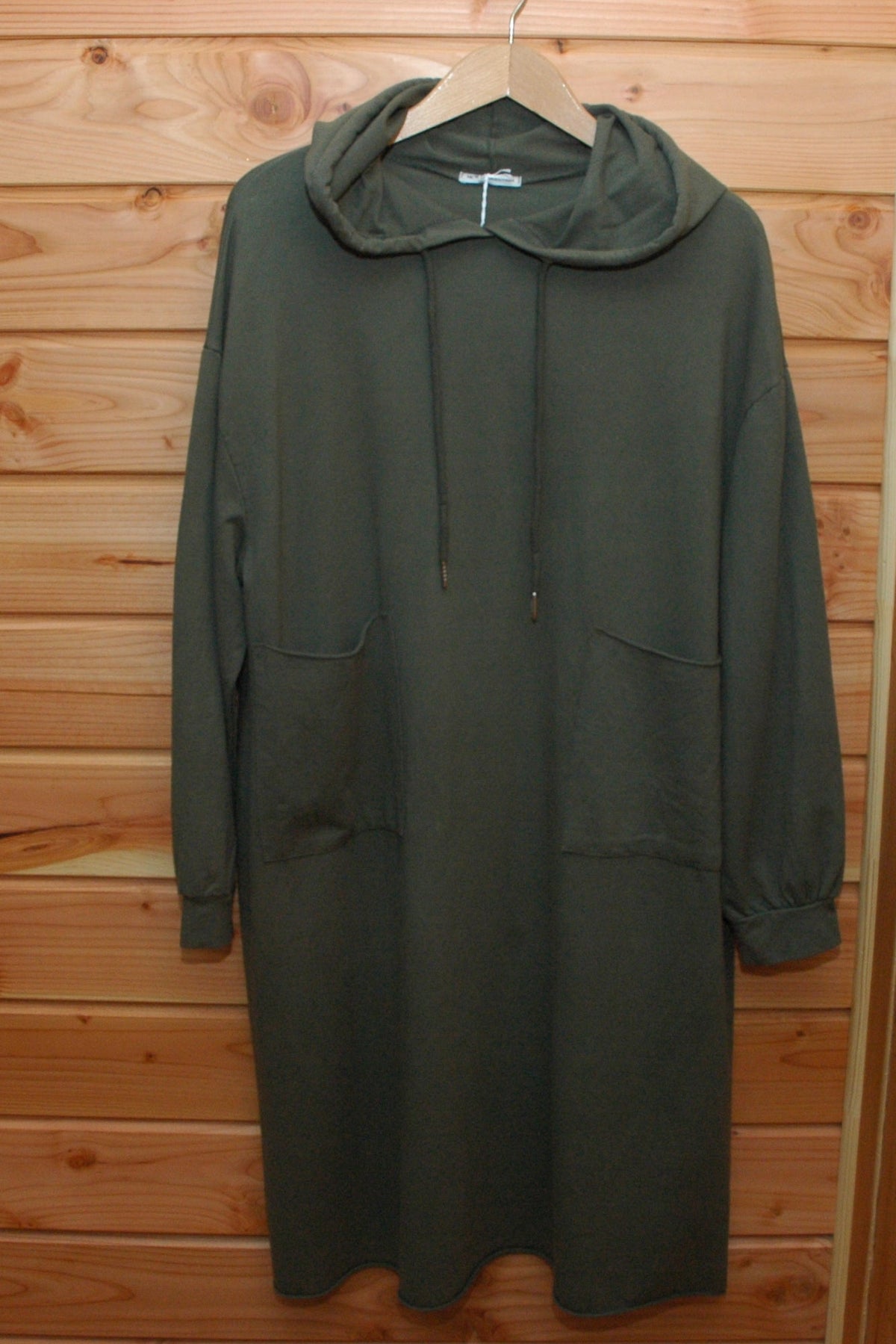 Robe capuche kaki