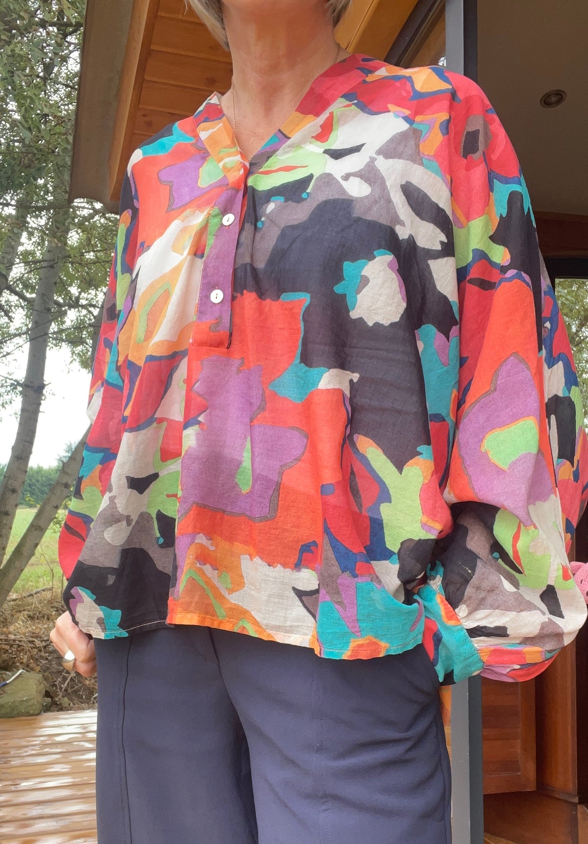 Blouse cocotero banditas