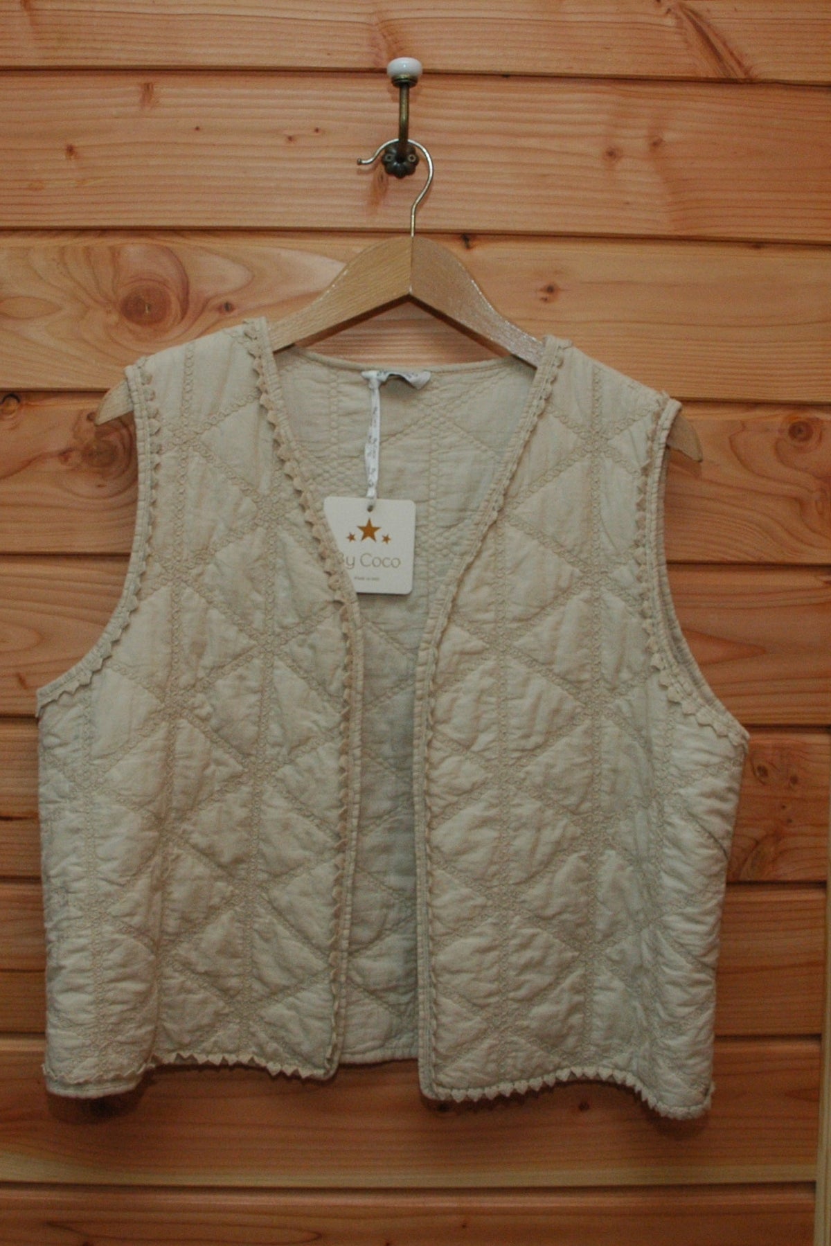 Gilet brodé taille unique