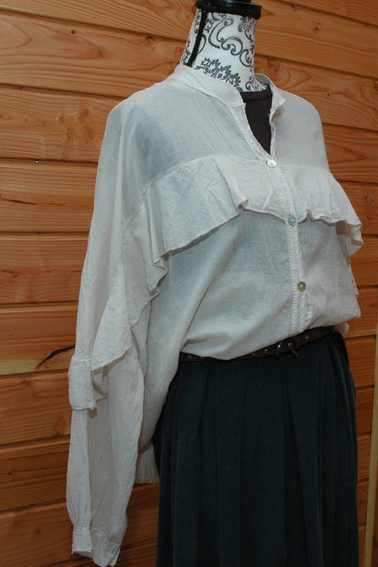 Chemise ample volant