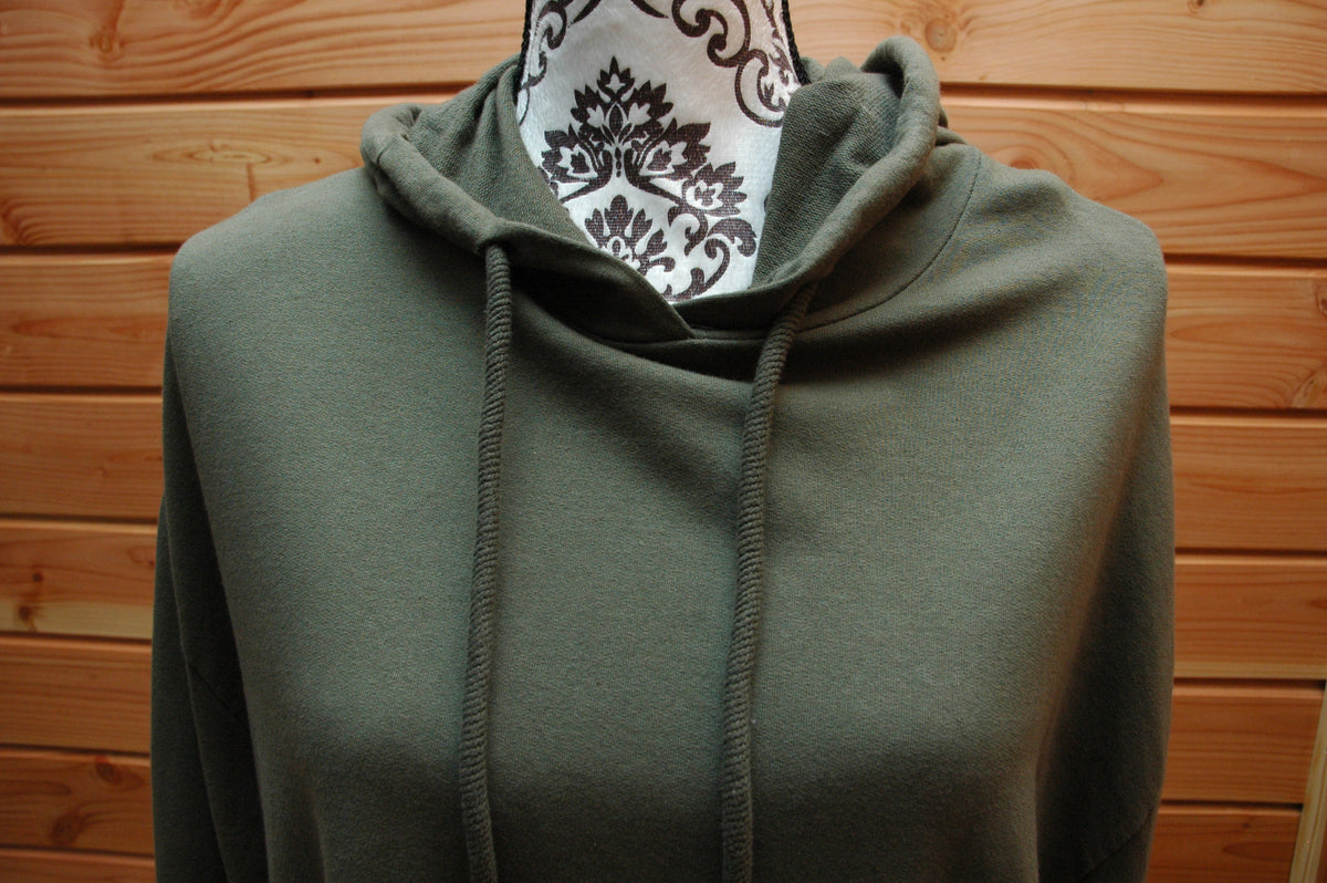Robe capuche kaki