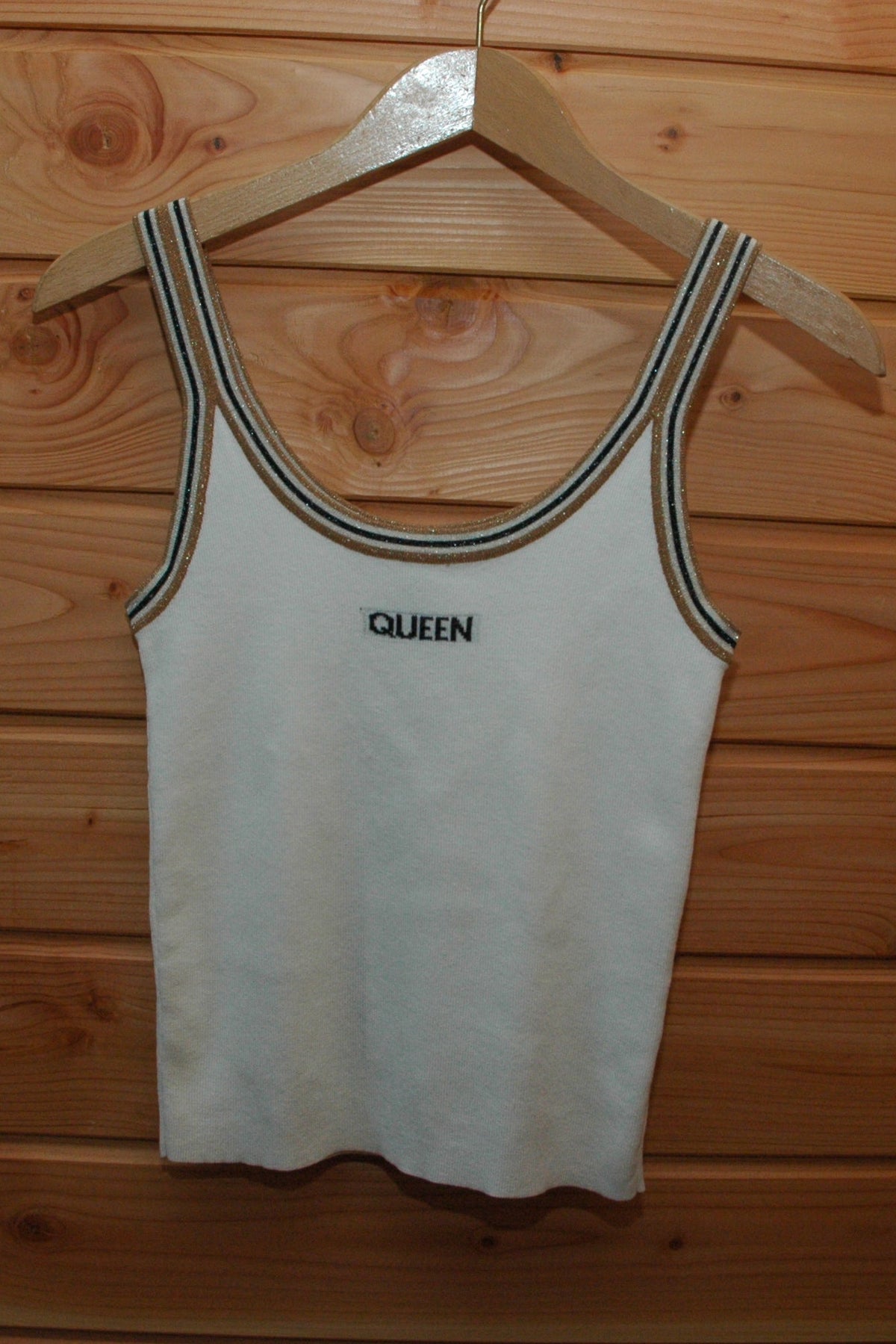 T Shirt Queen blanc