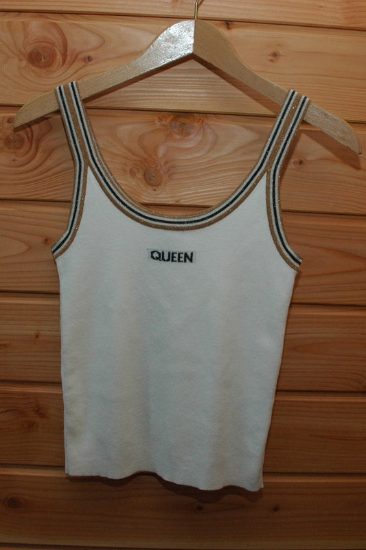 T Shirt Queen blanc