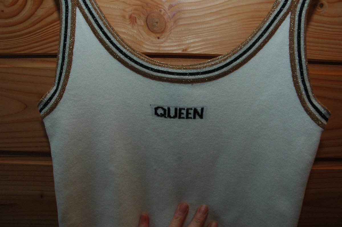 T Shirt Queen blanc